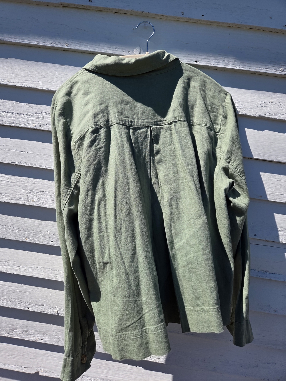Lucky Brand Moss Green Utility Jacket with Button Front - Picture 3 of 16